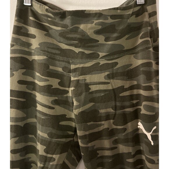 PUMA Size Medium Women's Logo Leggings - Puma Camouflage Pattern - Picture 3 of 13